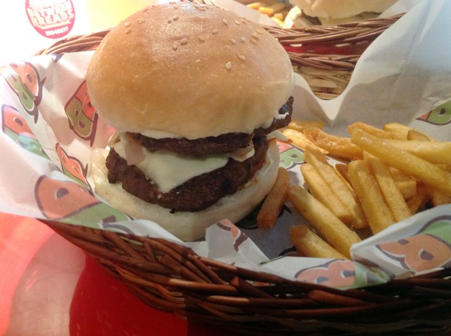 Nice, thick juicy beef patties, which for some reason reminded me of meatloaf, gooey cheese and just the right amount of condiments. Undoubtedly, Between Breads ranks as one of the five best burger places in the city.