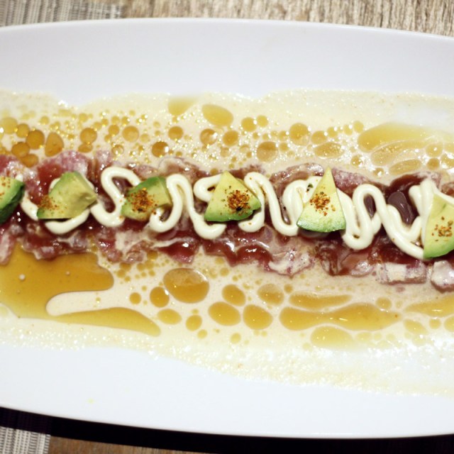 Cebiche of Tuna & Octopus in Tamarind Leche de Tigre Above 11, Bangkok