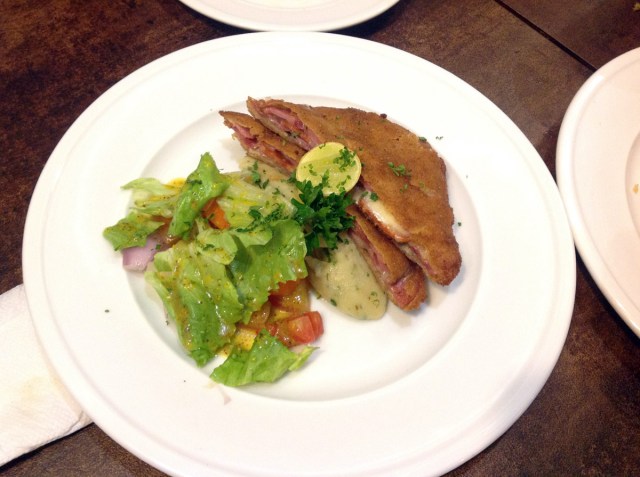 Romanian pork cordon bleu Imbiss, Colaba