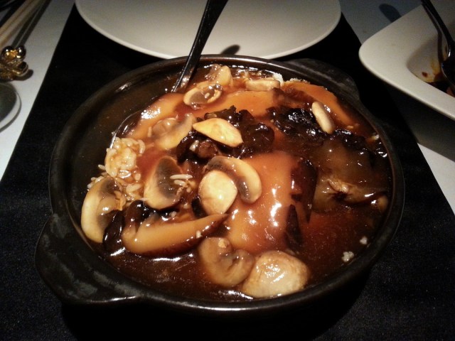 Steamed mushroom pot rice Royal China, Mumbai