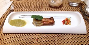 King prawns with charcoal oil Gaggan, Bangkok