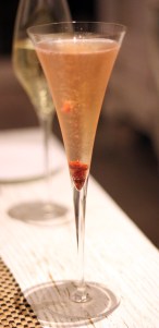 Rosé with baby strawberries Gaggan, Bangkok