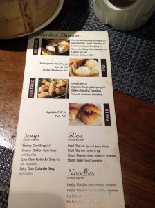 Unlimited Dim Sum Menu Chao Ban, Mumbai