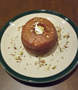 Gulab Nut - Gulab jamun old monk style with pista cream The Bombay Canteen, Mumbai