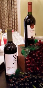 The two Malbec wines served Misterio and Urban Uco