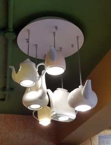 Interiors Teapot Lamp Wagh Bakri Tea Lounge, Vile Parle