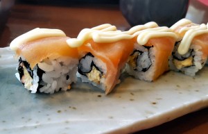 Chilli Crab and Salmon Sushi Citrus, The Leela, Mumbai