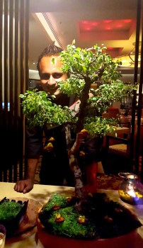 Vikramjit Roy with his creation Tian, Asian Kitchen Studio, ITC Maurya, New Delhi