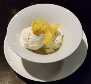 Basil-Chilli Ice cream with Jackfruit EAST, Sahara Star, Mumbai