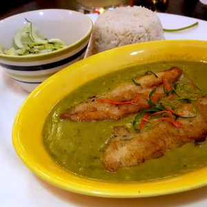 Panchphoron-flavoured Parshe with Smoked Green Chilli Sauce, Bohemia, Kolkata