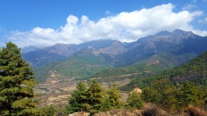 The view from Drukgyel Dzong, Paro