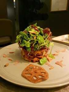 Crispy Duck Salad with microgreens and lemon grass dressing, Jia, Mumbai