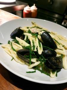 Capunti Pasta, Prawns, Mussels and Samphire, Hadskis, Belfast