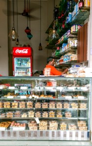 Bread, biscuit and cake display, Roshan Bakery and Restaurant, Dongri